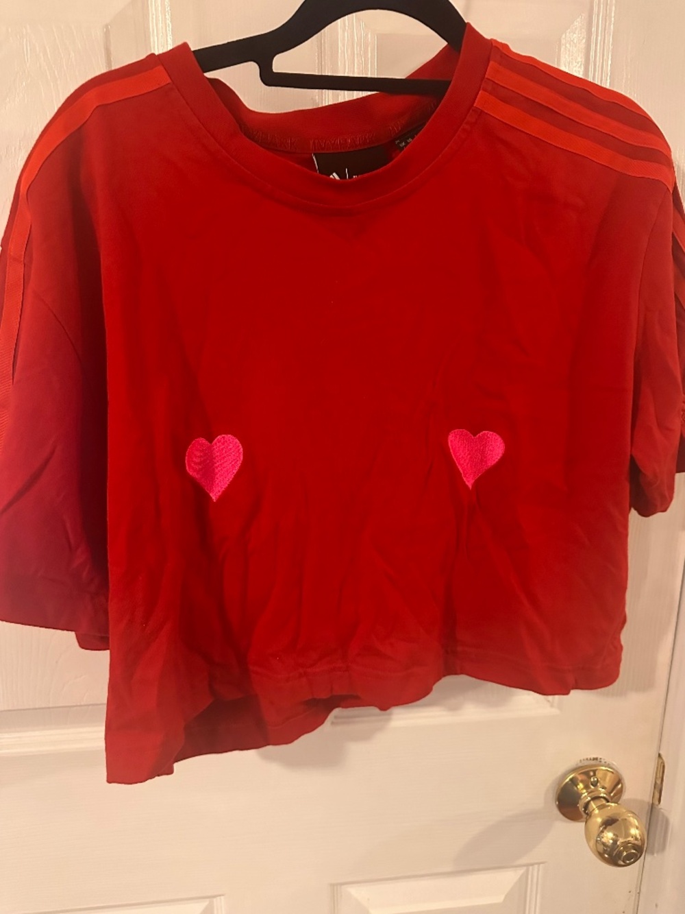 Adidas x Ivy Park cropped hearts 💕 tee